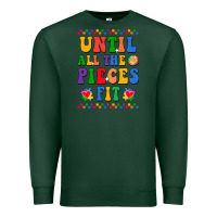Sports Green Until all the pieces fit Premium Sweatshirt - CowhideDigitalArt