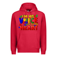 Cardinal I'm his voice he is my heart Premium Hoodie - FaDigitalArtStudio
