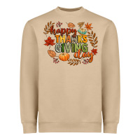 Mushroom happy thanksgiving day Heavyweight Sweatshirt - CowGirlArtShop