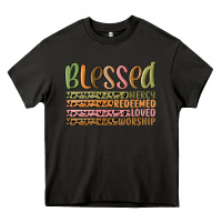 Asphalt retro blessed redeemed quotes Heavy Core Tee - MaliasSmallBusiness