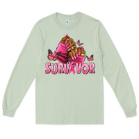 Matcha Breast Cancer survivor afro nails Long Sleeve Tee - NancyCooperArtShop