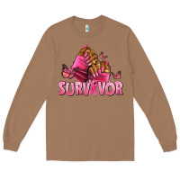 Toasted Coconut Breast Cancer survivor afro nails Long Sleeve Tee - NancyCooperArtShop