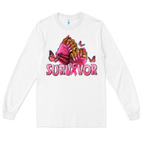 White Breast Cancer survivor afro nails Long Sleeve Tee - NancyCooperArtShop