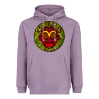 Lavender african masks round earrings 4 Heavyweight Hoodie - BundleAndBundleShop
