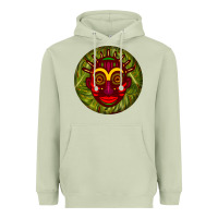 Matcha african masks round earrings 4 Heavyweight Hoodie - BundleAndBundleShop