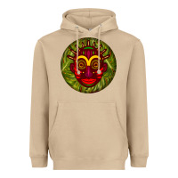 Mushroom african masks round earrings 4 Heavyweight Hoodie - BundleAndBundleShop