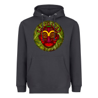 Smoke african masks round earrings 4 Heavyweight Hoodie - BundleAndBundleShop