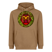 Toasted Coconut african masks round earrings 4 Heavyweight Hoodie - BundleAndBundleShop