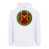 White african masks round earrings 4 Heavyweight Hoodie - BundleAndBundleShop