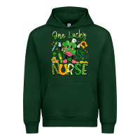 Forest Green one lucky nurse Urban Hoodie - Artiststas