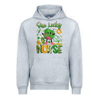 Heather Grey one lucky nurse Urban Hoodie - Artiststas