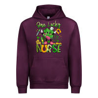 Mauve Wine one lucky nurse Urban Hoodie - Artiststas