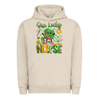 Pigment French Oak one lucky nurse Urban Hoodie - Artiststas