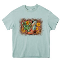 Arona cowboy boots cactus leopard Heavy Core Tee - AdoDesignShop