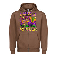Chestnut Laissez les bon temps rouler Zipper Hoodie - FaDigitalArtStudio