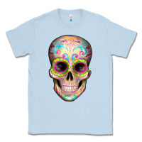 Dusty Blue Mexican Skull Classic Tee - Artiststas