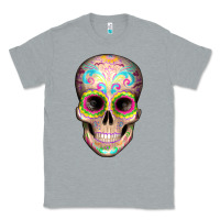 Heather Grey Mexican Skull Classic Tee - Artiststas