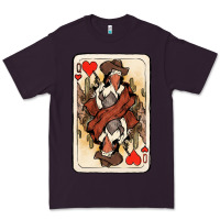 Plum queen of hearts cowgirl Premium Tee - NancyCooperArtShop