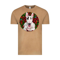 Vintage Camel Christmas Bull Terrier Vintage Tee - RanaPortraitStore