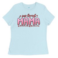 Baby Blue one loved mama Ladies Tee - MaliasSmallBusiness