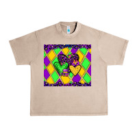 French Oak mardi gras hearts Urban Heavy Tee - JahusDesignShop