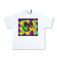White mardi gras hearts Urban Heavy Tee - JahusDesignShop