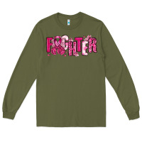 Army Green Fighter Breast Cancer Long Sleeve Tee - NancyCooperArtShop