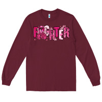 Burgundy Fighter Breast Cancer Long Sleeve Tee - NancyCooperArtShop