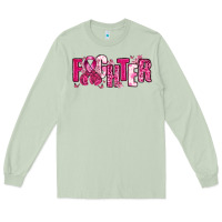 Matcha Fighter Breast Cancer Long Sleeve Tee - NancyCooperArtShop