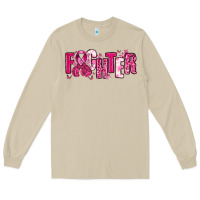 Mushroom Fighter Breast Cancer Long Sleeve Tee - NancyCooperArtShop