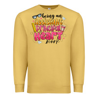 Antique Gold Being an Assistant Principal is Heart Work Premium Sweatshirt - CowhideDigitalArt