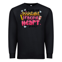 Black Being an Assistant Principal is Heart Work Premium Sweatshirt - CowhideDigitalArt
