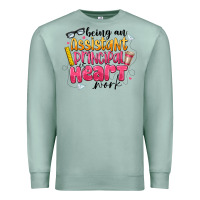 Seafoam Being an Assistant Principal is Heart Work Premium Sweatshirt - CowhideDigitalArt