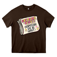 Chocolate Brown breaking news everything will be alright Heavy Core Tee - MaliasSmallBusiness