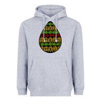 Heather Grey african masks teardrop Heavyweight Hoodie - BundleAndBundleShop