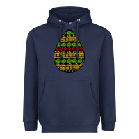 Navy african masks teardrop Heavyweight Hoodie - BundleAndBundleShop