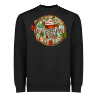 Black pumpkin spice and livin my best life Heavyweight Sweatshirt - CowGirlArtShop