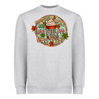 Heather Grey pumpkin spice and livin my best life Heavyweight Sweatshirt - CowGirlArtShop
