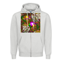 Dove Grey Mardi Gras Cow Leopard Seamless Pattern Zipper Hoodie - FaDigitalArtStudio