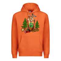Carrot camping cold drink frappe Premium Hoodie - FaDigitalArtStudio