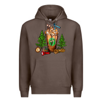 Coffee camping cold drink frappe Premium Hoodie - FaDigitalArtStudio