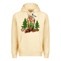 Pina Colada camping cold drink frappe Premium Hoodie - FaDigitalArtStudio