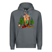 Rock camping cold drink frappe Premium Hoodie - FaDigitalArtStudio
