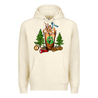 Sandshell camping cold drink frappe Premium Hoodie - FaDigitalArtStudio