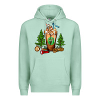 Seafoam camping cold drink frappe Premium Hoodie - FaDigitalArtStudio