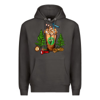 Smoke camping cold drink frappe Premium Hoodie - FaDigitalArtStudio