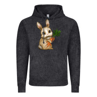Vintage Black eastrt bunny carrot Vintage Hoodie - RanaPortraitStore