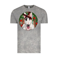 Cloud Rock Christmas Bull Terrier Vintage Tee - RanaPortraitStore