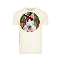 Vintage Arctic Christmas Bull Terrier Vintage Tee - RanaPortraitStore