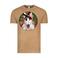 Vintage Camel Christmas Bull Terrier Vintage Tee - RanaPortraitStore
